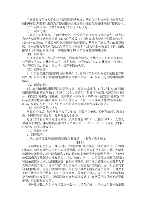 调研报告标准范本