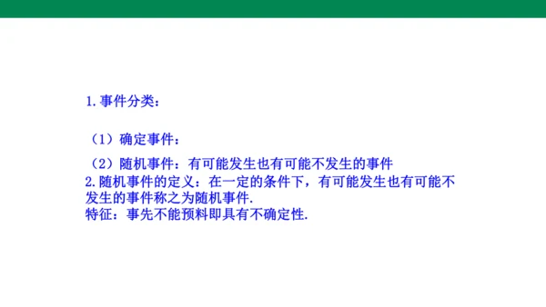 25.1.1  随机事件 课件(共19张PPT)