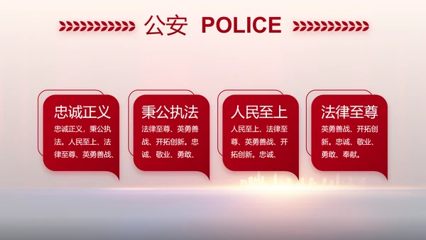 与党同心跟党奋斗公安警察动态PPT