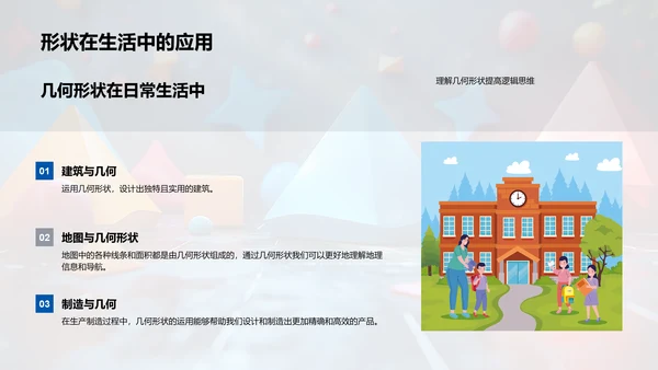 学习几何形状PPT模板