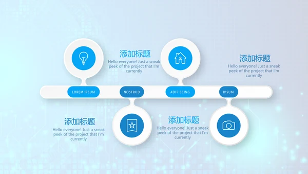 蓝色科技感信息化教学设计工作总结汇报动态PPT模板