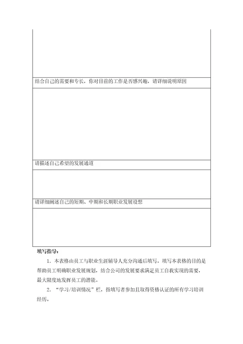 公司员工职业规划管理规定