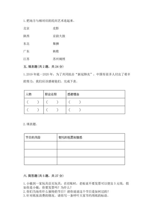 2023部编版四年级下册道德与法治期末测试卷精品【考点梳理】.docx