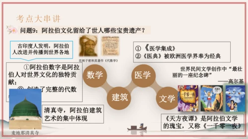 第3~4单元 封建时代的欧洲、亚洲文明（考点串讲）-2024-2025学年九年级历史上学期期中考点大