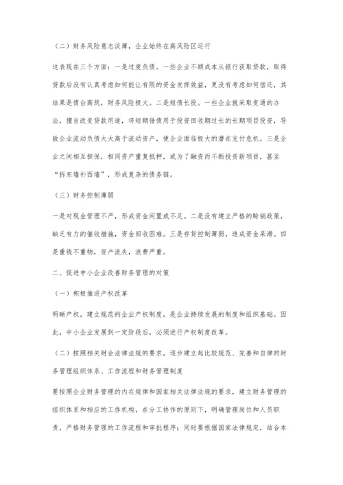 浅谈中小企业财务管理常见的问题与对策.docx