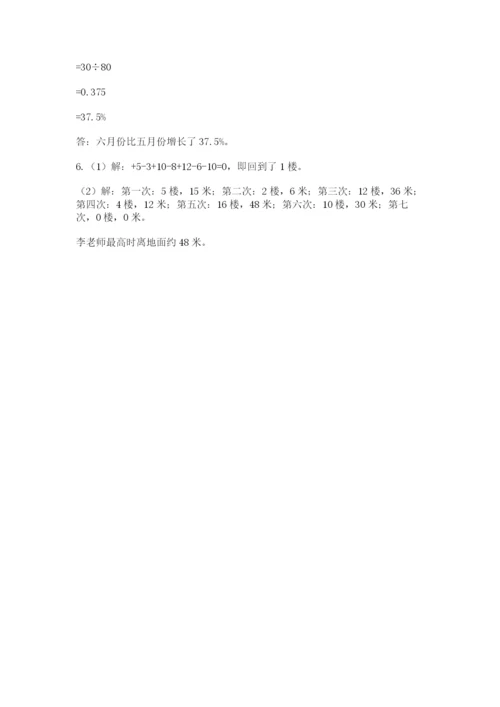 驻马店市新蔡县六年级下册数学期末测试卷往年题考.docx