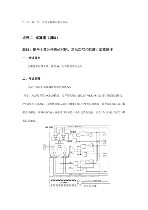 2023年计算机组成原理机考试题库.docx