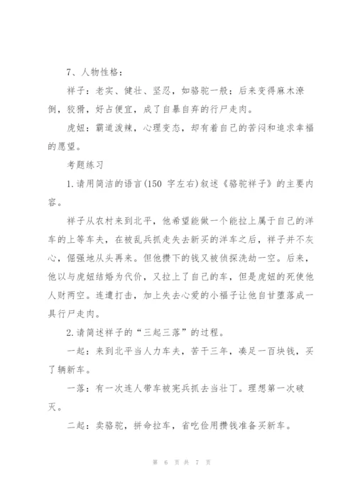 新中考之语文名著常考考点整理.docx