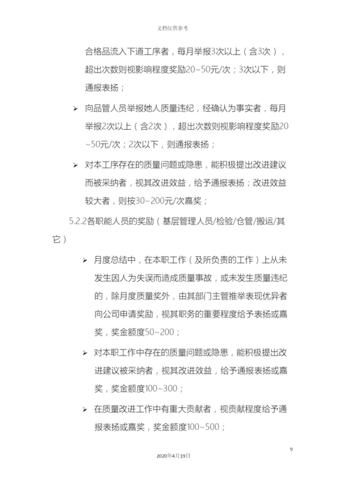 制造业质量奖惩管理制度.docx