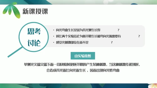 植物生长素的发现生物课件通用PPT模板
