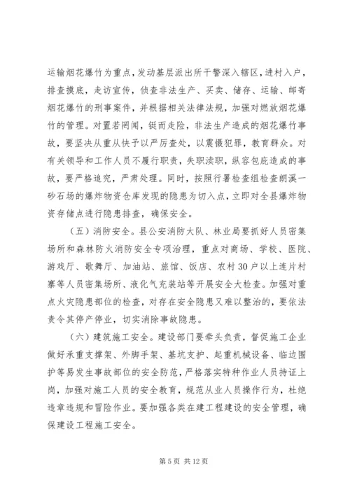 副县长在全县安全生产电视电话会议上的讲话_1.docx
