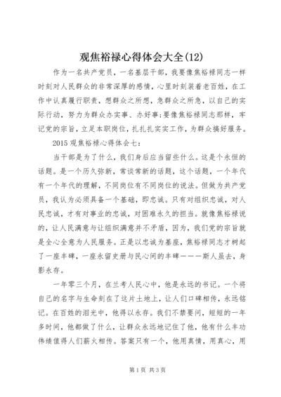 观焦裕禄心得体会大全(12).docx