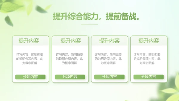 遇夏文艺小清新工作总结汇报动态PPT