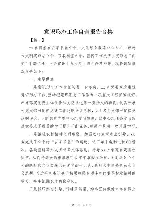 意识形态工作自查报告合集.docx