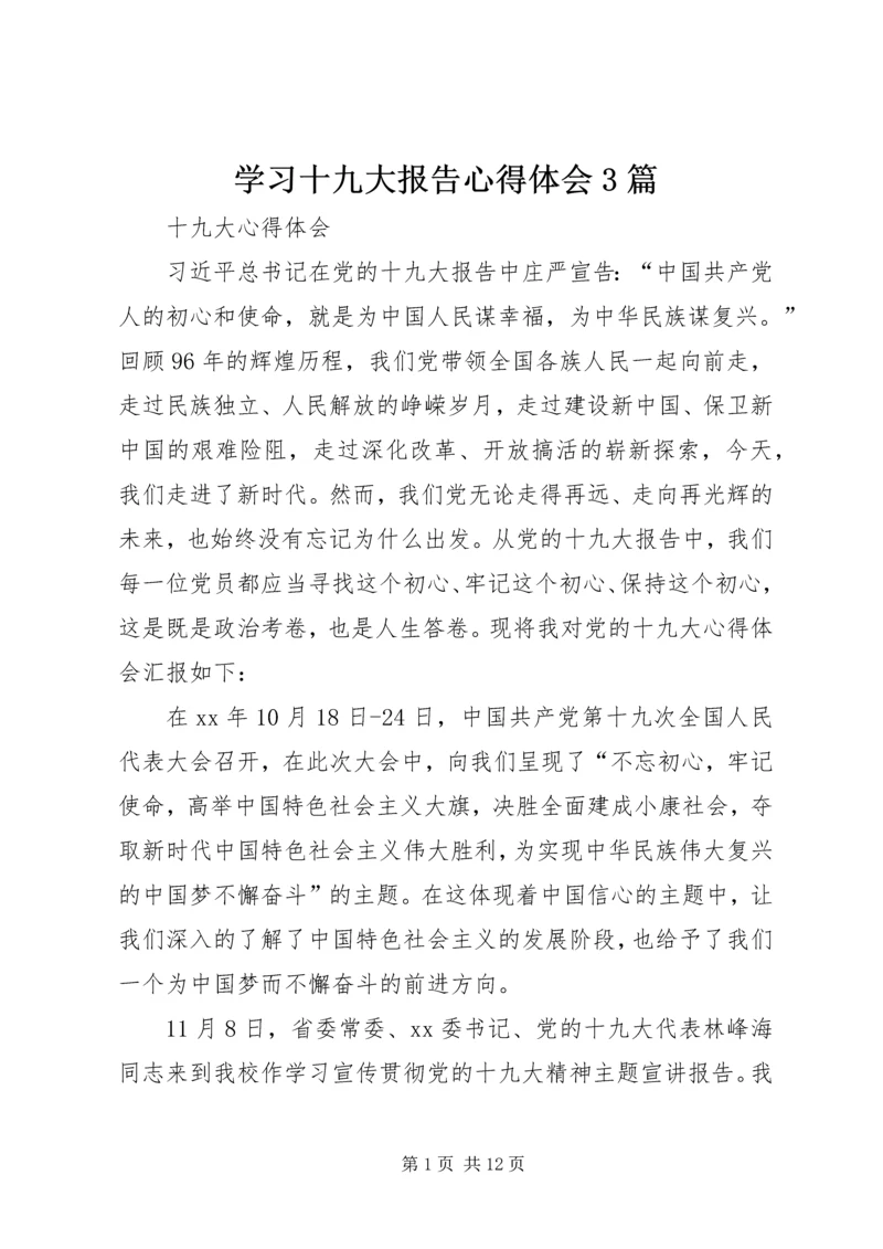 学习十九大报告心得体会3篇 (3).docx