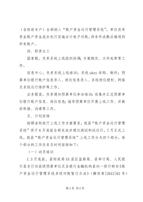 账户资金运行管理实施方案.docx