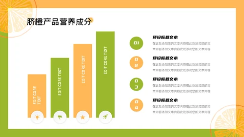 赣南脐橙新鲜上市通用PPT模板