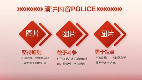 红色大气警察公安表彰大会动态PPT