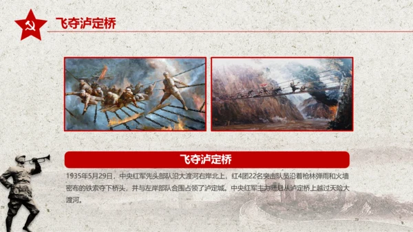 学习红军长征PPT模板80周年党课
