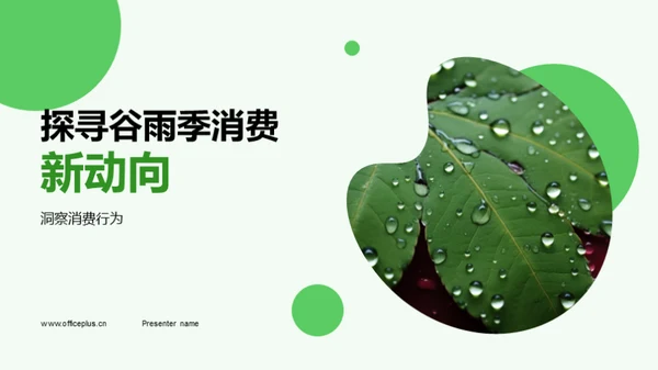 探寻谷雨季消费新动向