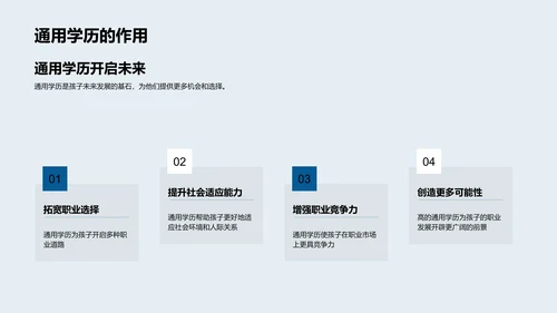 通用学历提升实践PPT模板