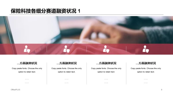 红色简约风保险行业投融资报告PPT下载