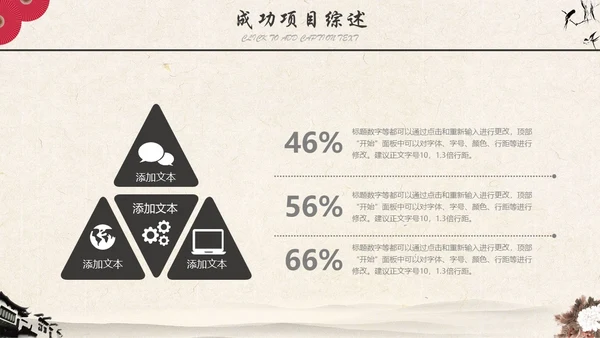 古典水墨仙鹤封面工作汇报通用PPT模板