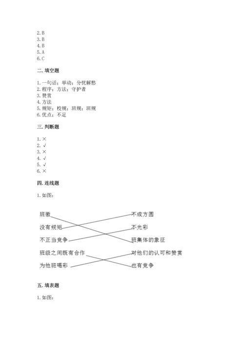 部编版小学四年级上册道德与法治期中测试卷带答案（b卷）.docx