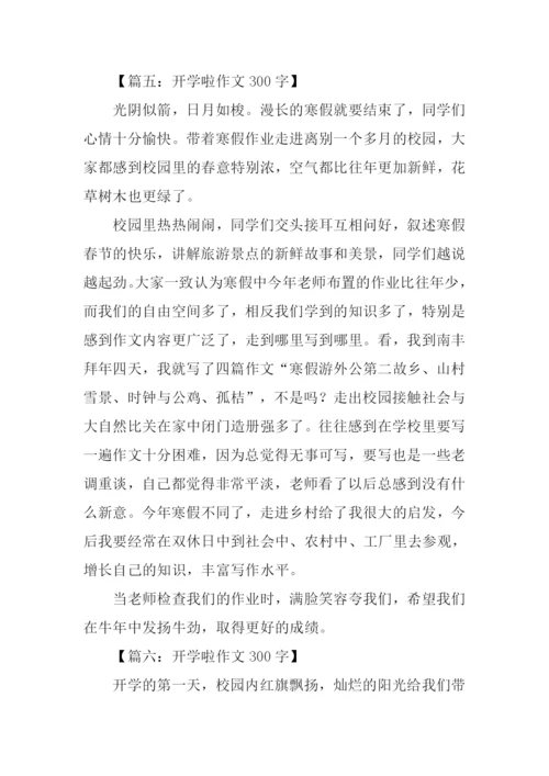 开学啦作文300字.docx