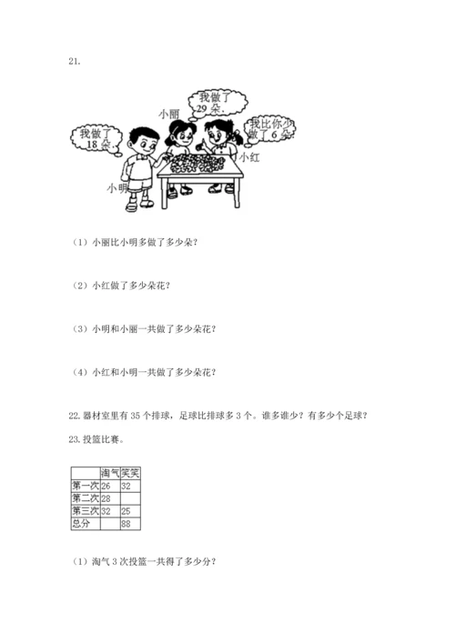 小学二年级上册数学应用题100道附完整答案（考点梳理）.docx