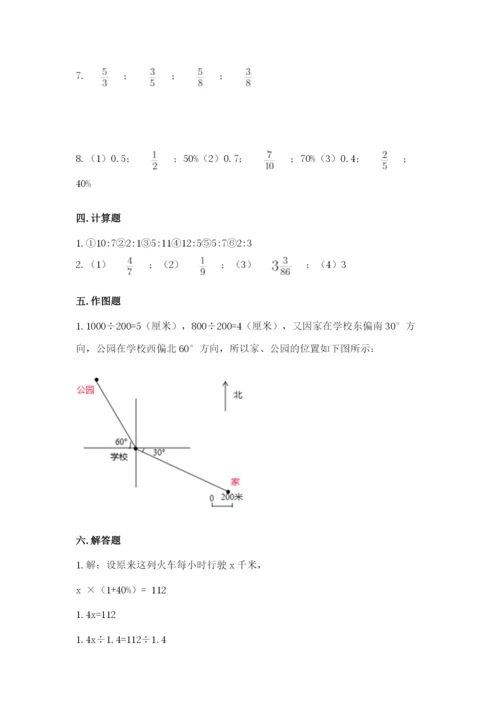 小学数学六年级上册期末卷附参考答案（能力提升）.docx