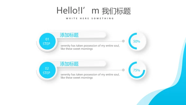 蓝色医疗牙科工作汇报动态PPT