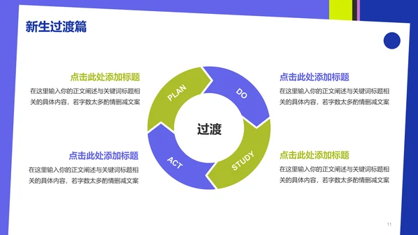 紫色简约扁平开学第一课PPT