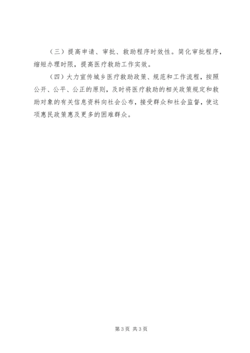 城乡医疗救助情况调查汇报.docx