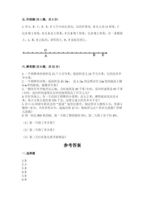 吴江市六年级下册数学期末测试卷（预热题）.docx