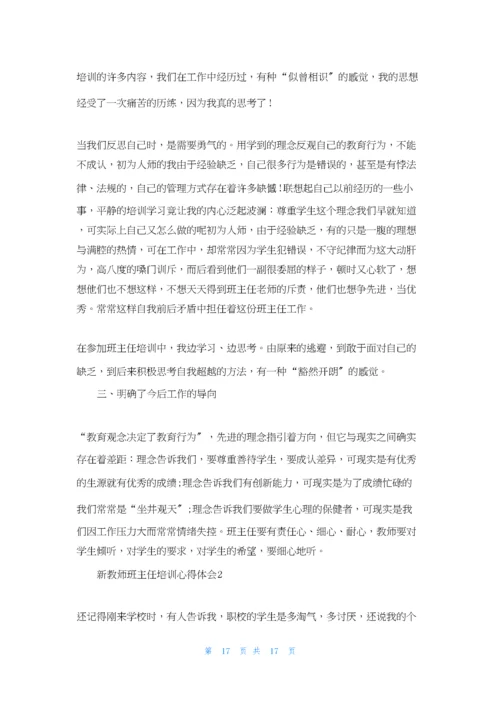 新教师班主任培训心得体会.docx