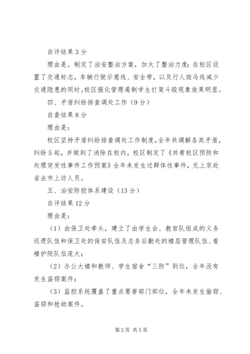 学校综治工作目标管理自评报告_1 (2).docx