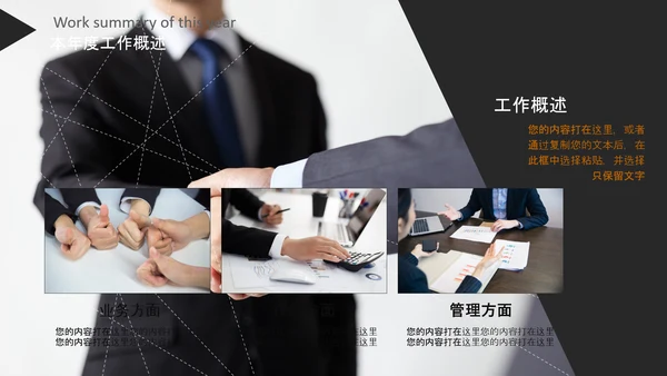 工作汇报述职报告年终总结PPT模板