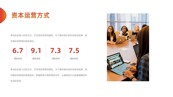 橙色商务商业计划书招商PPT模板