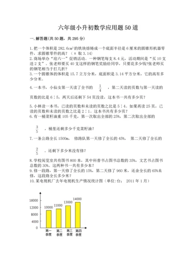 六年级小升初数学应用题50道及答案【必刷】.docx