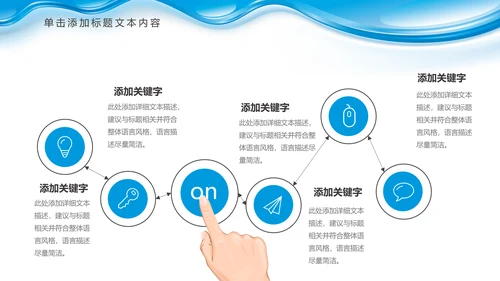 蓝色水资源纯净水行业环保PPT模板