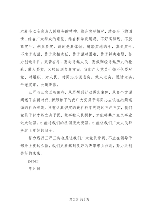 学习三严三实心得体会学习心得感悟.docx