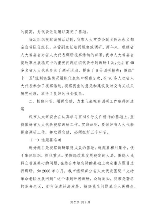 如何做好省人大代表视察调研工作.docx