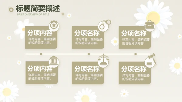 手绘淡雅小清新工作报告动态PPT