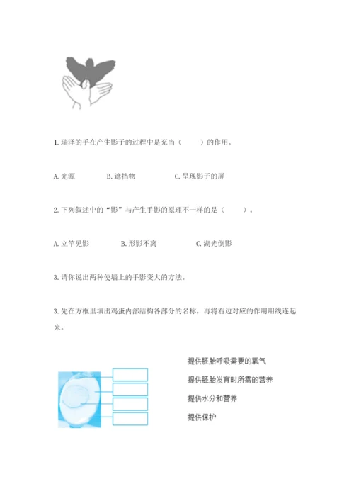 教科版三年级下册科学期末测试卷精华版.docx
