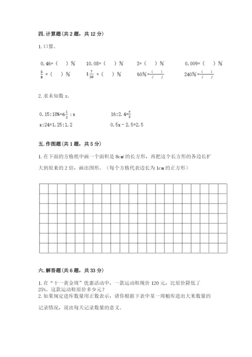 建昌县六年级下册数学期末测试卷汇编.docx