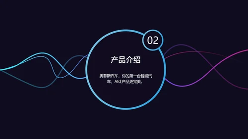 深蓝商务风智能汽车新品发布会