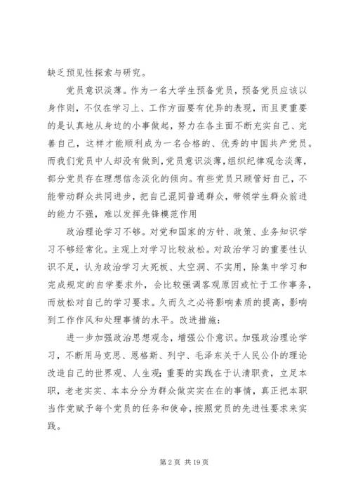 第一篇：党员自我检查报告.docx