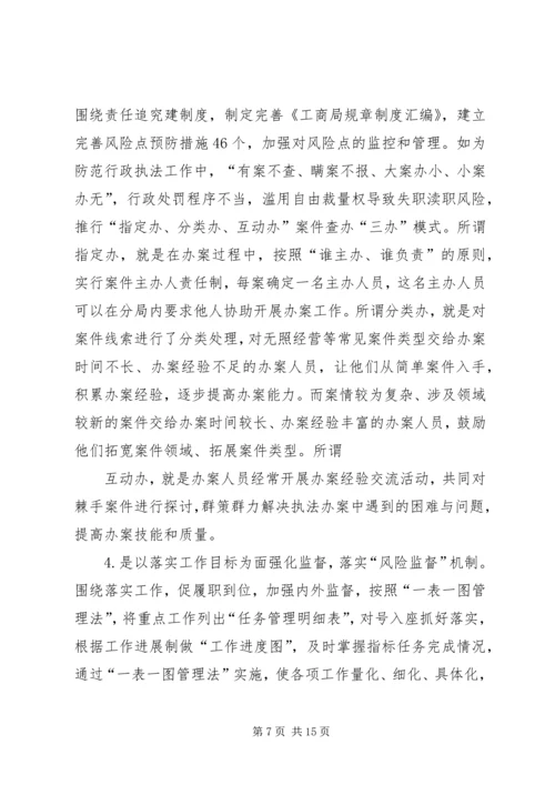 工商局党风廉政风险防范管理工作汇报 (2).docx