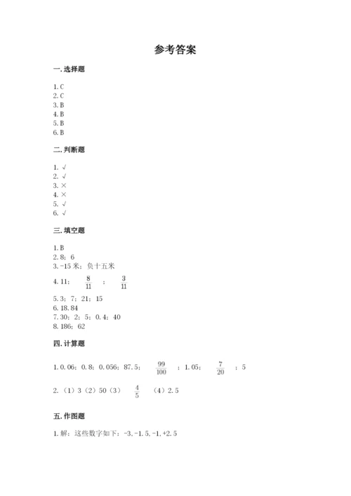 小学六年级下册数学期末测试卷精品带答案.docx